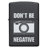 Zippo Lighter - Dont Be Negative - Game-On.no