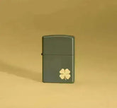 Zippo Lighter - Firkløver Motiv - Game-On.no