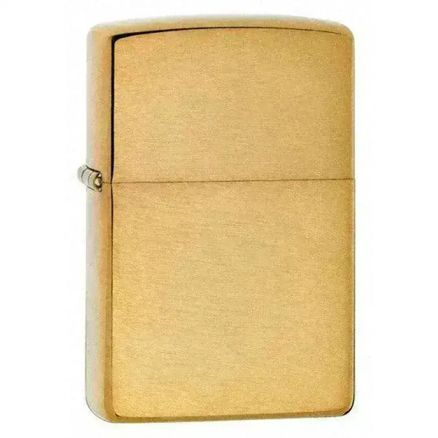 Zippo Lighter - Klassisk Børstet Messing - Game-On.no