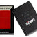 Zippo Lighter - Klassisk Metall Rød - Game-On.no