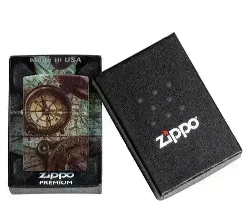 Zippo Lighter - Kompass 360 Design - Game-On.no
