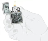 Zippo Lighter - Middelalder Kriger - Game-On.no