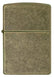 Zippo Lighter - Plain Antique Brass - Game-On.no