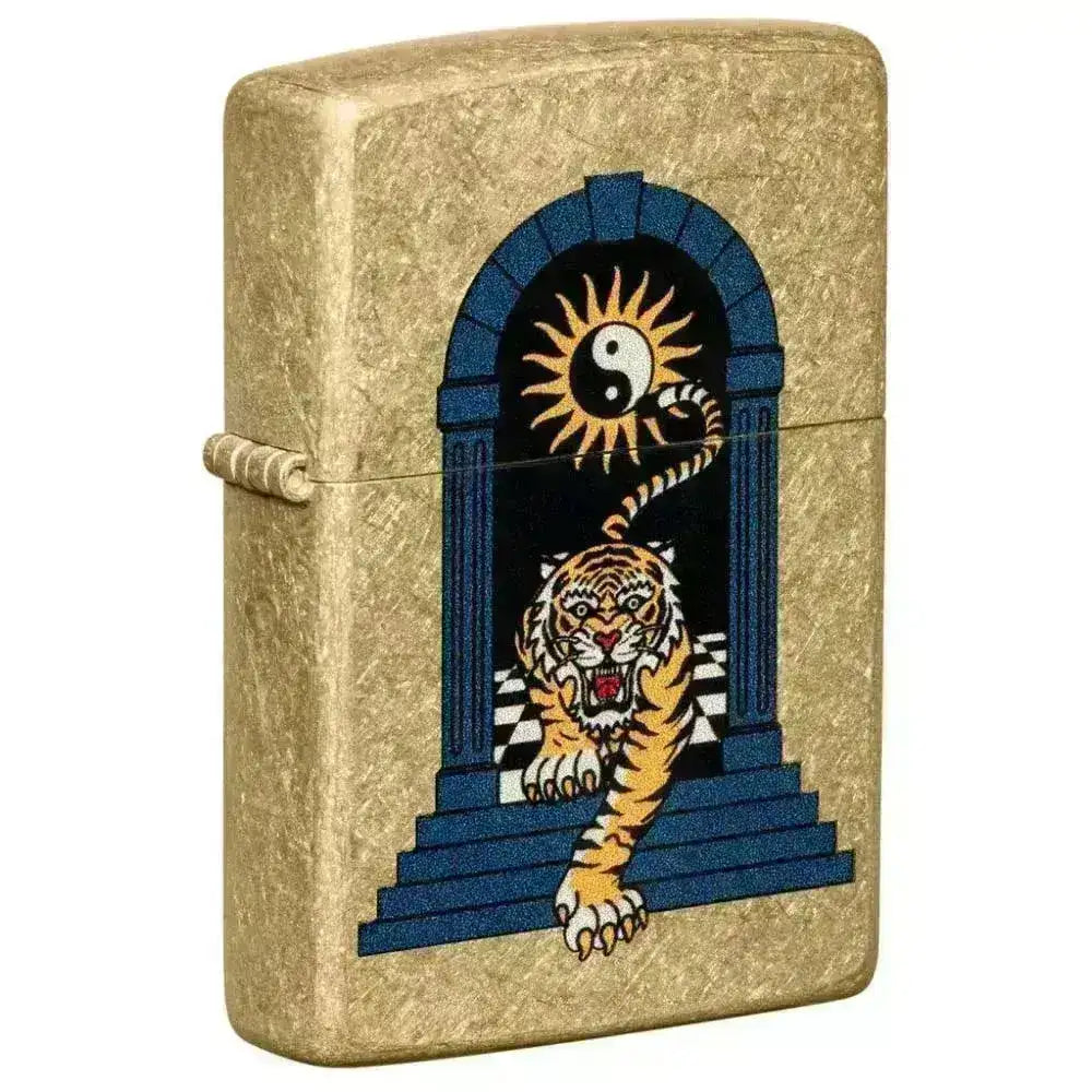 Zippo Lighter - Tiger Tattoo Design - Game-On.no