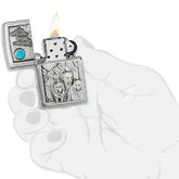 Zippo Lighter - Ulveflokk i Månelys - Game-On.no