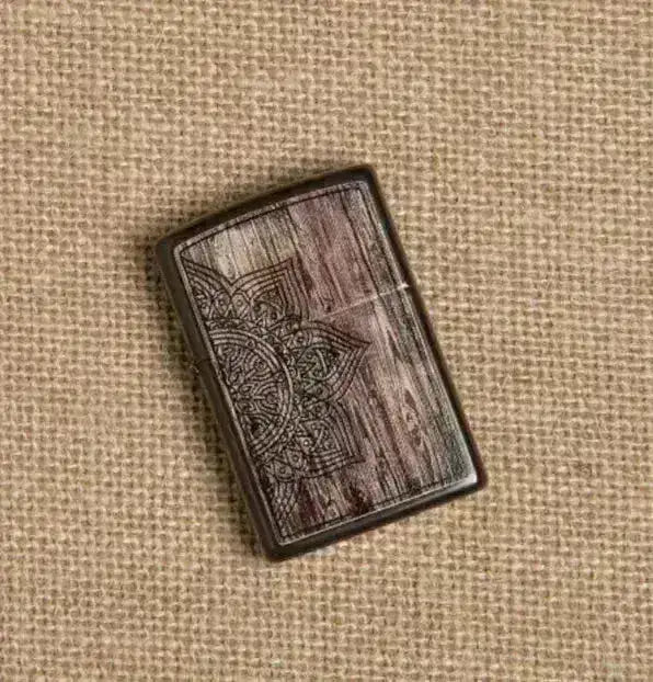 Zippo Lighter - Wood Mandala Design - Game-On.no