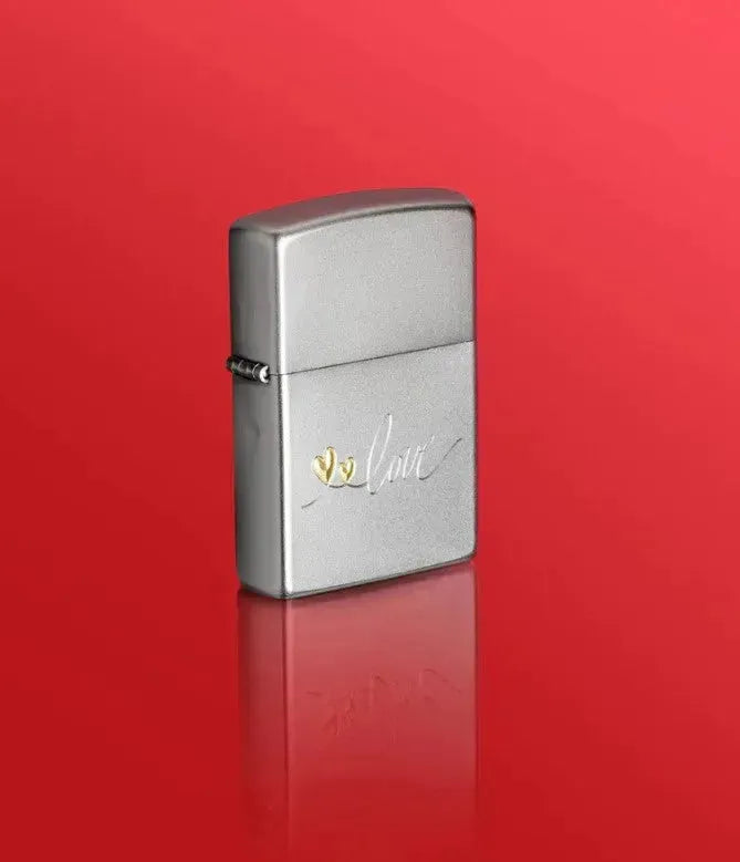 Zippo - Love Design Satin Krom - Game-On.no