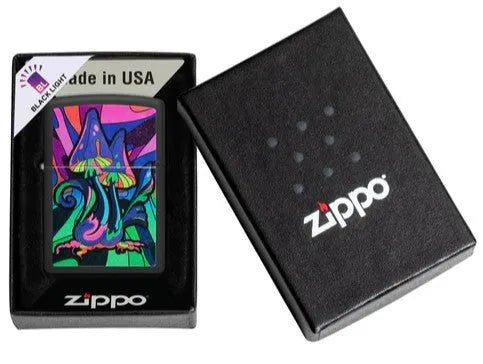 Zippo - Magic Mushrooms Neon Motiv - Game-On.no