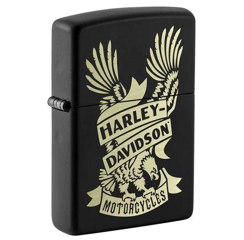 Zippo - Matt Svart Harley Davidson® - Game-On.no