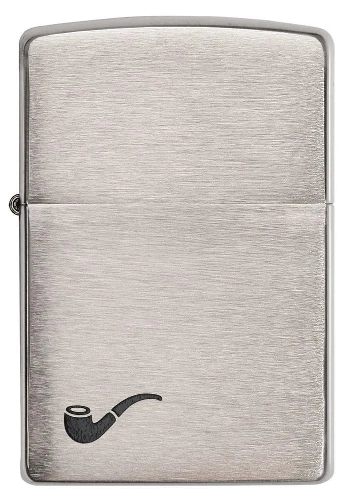 Zippo - Pipe Brushed Chrome - Game-On.no