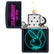 Zippo – Playboy Neon Motiv – Navy Matte Lighter - Game-On.no