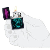 Zippo – Playboy Neon Motiv – Navy Matte Lighter - Game-On.no