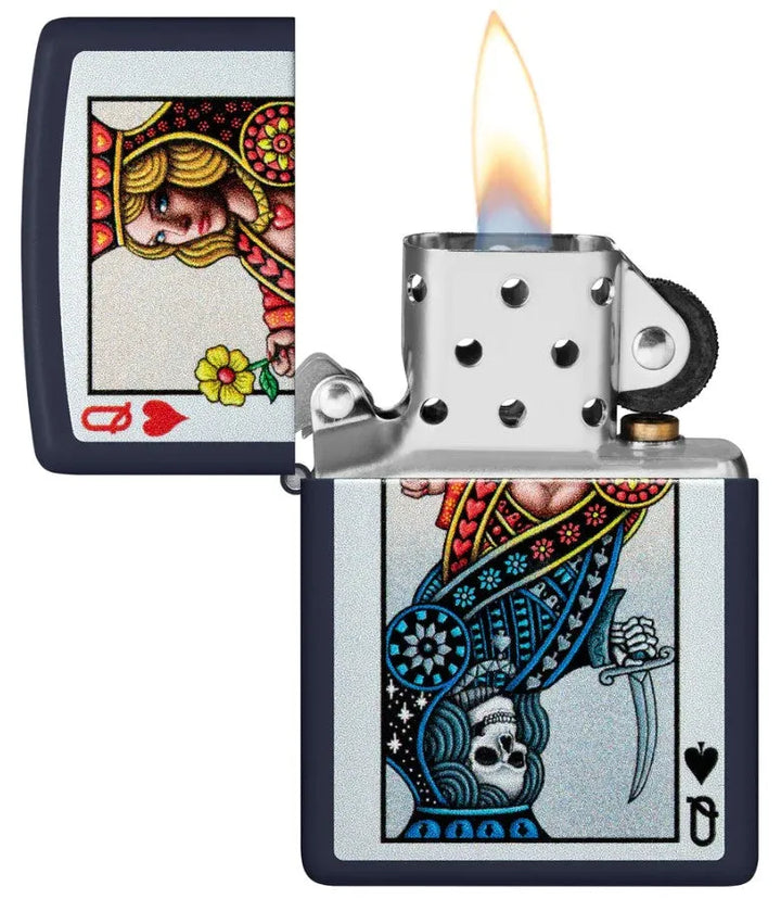 Zippo - Queen of Hearts Design - Game-On.no