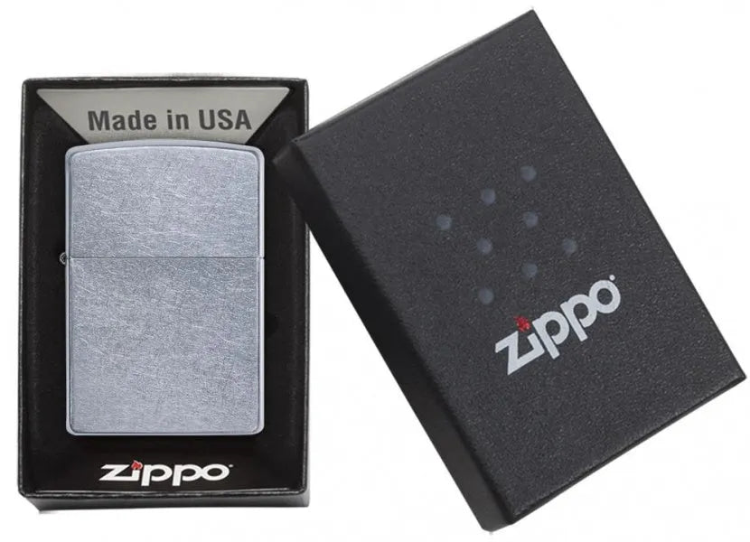 Zippo - Regular Street Chrome - Game-On.no