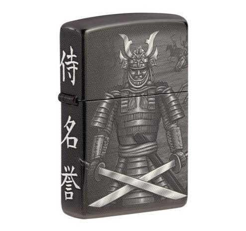 Zippo - Samurai High Polish Black - Game-On.no