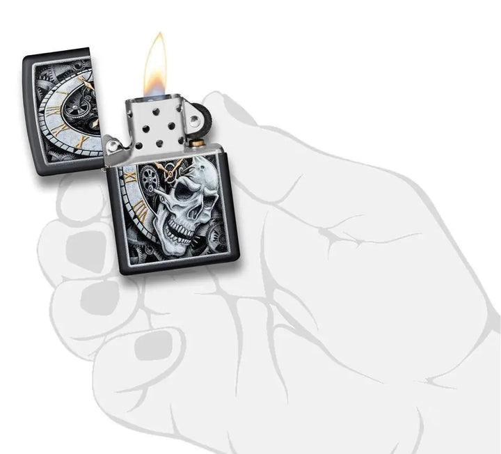 Zippo - Skull Clock Design - Game-On.no