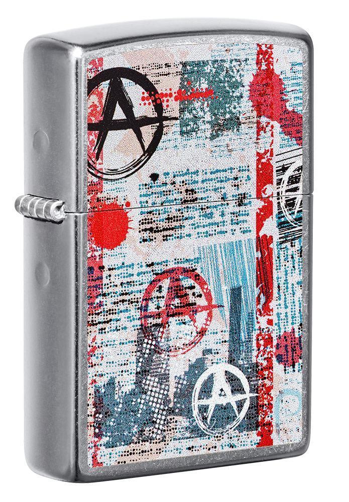 Zippo - Street Art Anarchy Motiv - Game-On.no