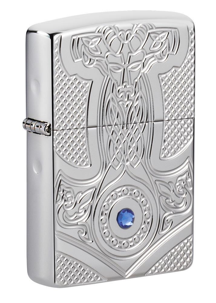 Zippo - Tors Hammer (Mjølner) Design Limited - Armor Lighter - Game-On.no