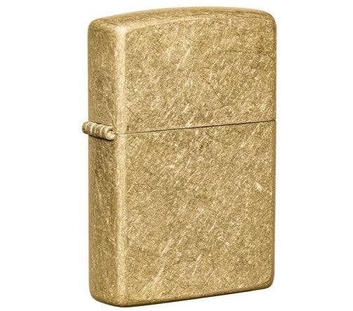 Zippo - Tumbled Brass - Game-On.no