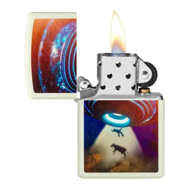 Zippo - UFO Motiv Selvlysende - Game-On.no