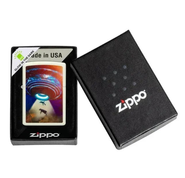 Zippo - UFO Motiv Selvlysende - Game-On.no