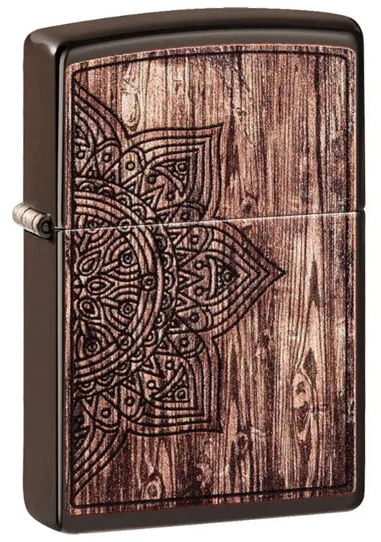 Zippo - Wood Mandala Design - Game-On.no