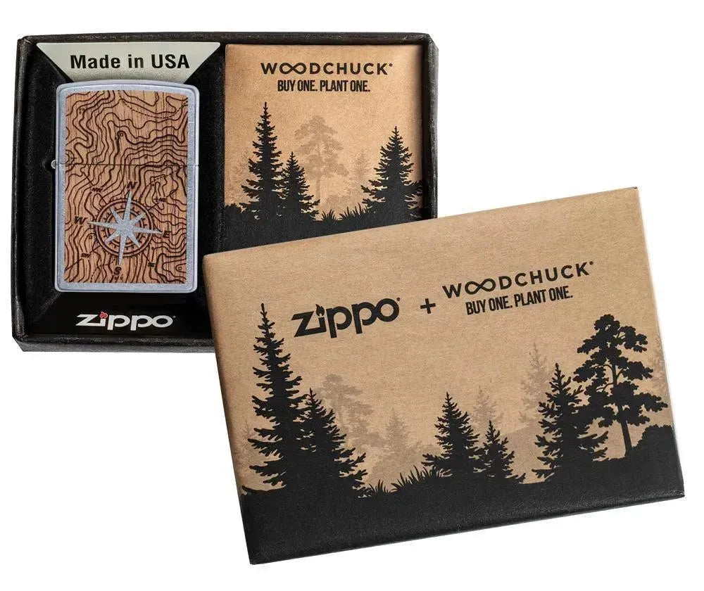 Zippo - WOODCHUCK USA Compass - Game-On.no