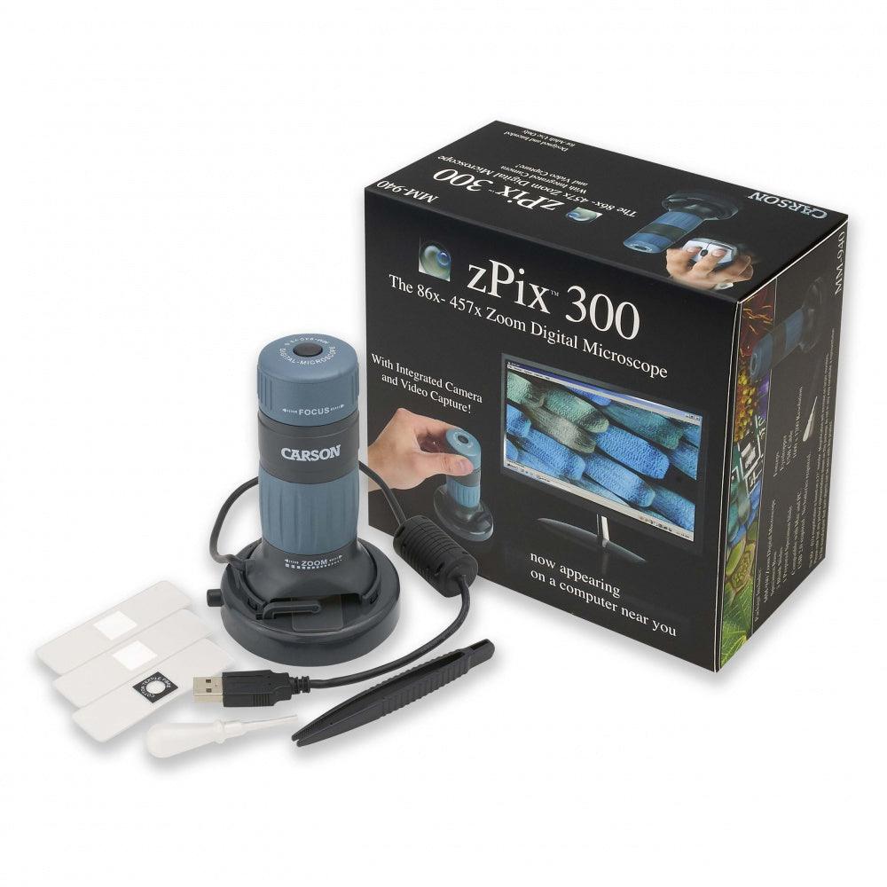 zPix 300 - 86x-457x Digitalt USB Mikroskop med Kamera og Videofu - Game-On.no